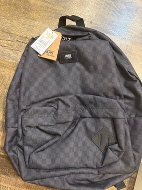 Vans Dark Gray Checkerboard Backpack